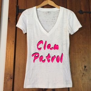 🏳️‍🌈 Custom Clam Patrol graphic T Burnout LGBT